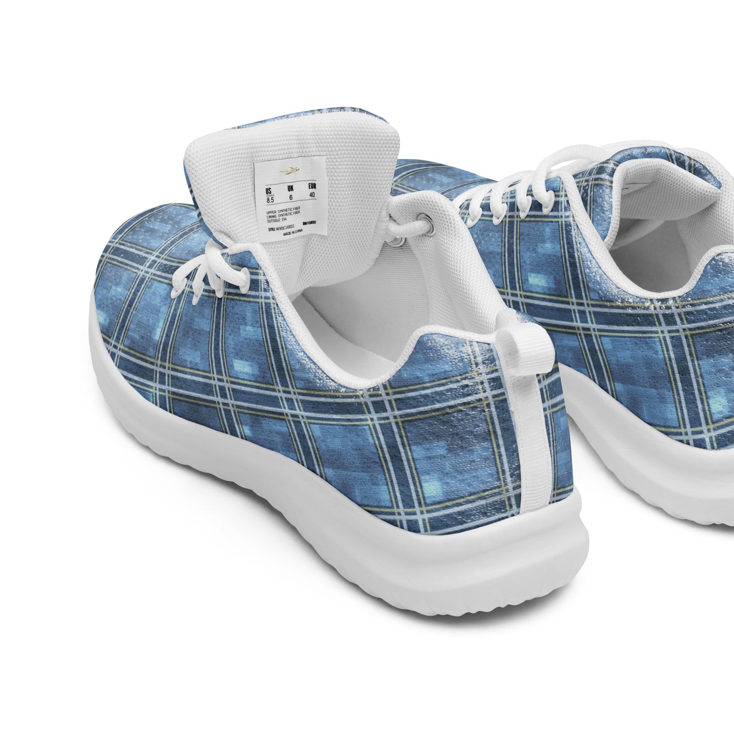 Men’s Athletic Shoes Windward Blue Plaid