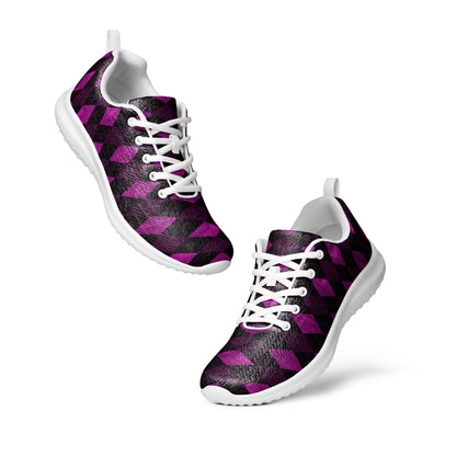 Men’s Athletic Shoes Plum Argyle