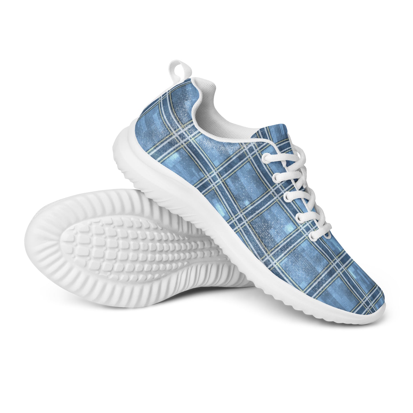 Men’s Athletic Shoes Windward Blue Plaid