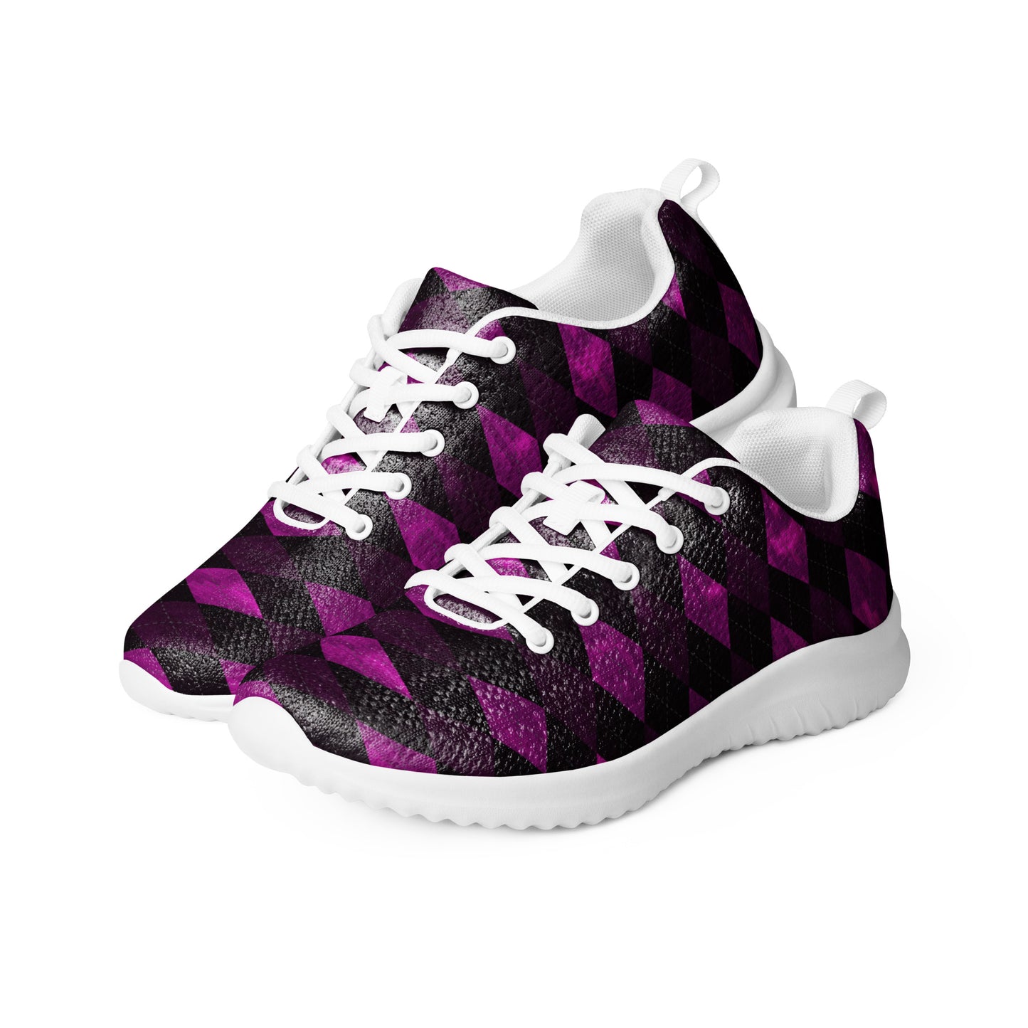 Men’s Athletic Shoes Plum Argyle