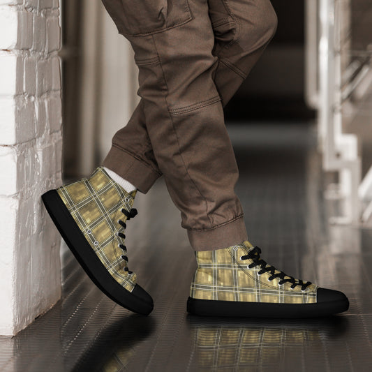 Men’s High Top Canvas Shoes Moonlit Yellow