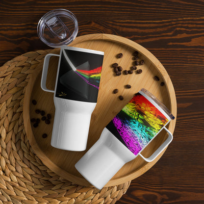 Travel Mug with Handle Artistic Refraction