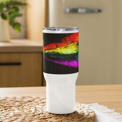 Travel Mug with Handle Artistic Refraction