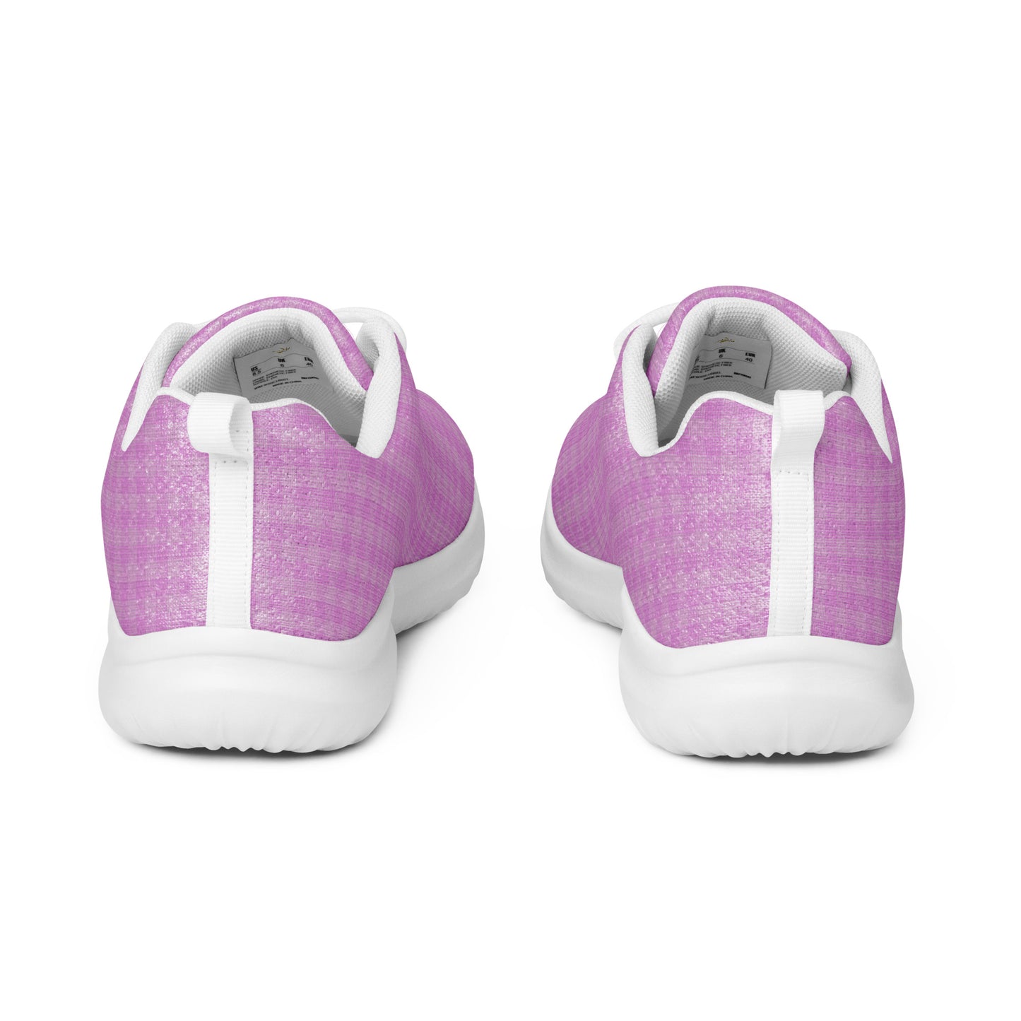 Women’s Athletic Shoes Pink Houndstooth-Gingham Mix