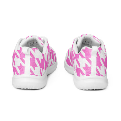 Women’s Athletic Shoes Pink Houndstooth