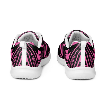 Women’s Athletic Shoes Abstract Geometric Hot Pink