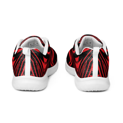 Women’s Athletic Shoes Abstract Geometric Red