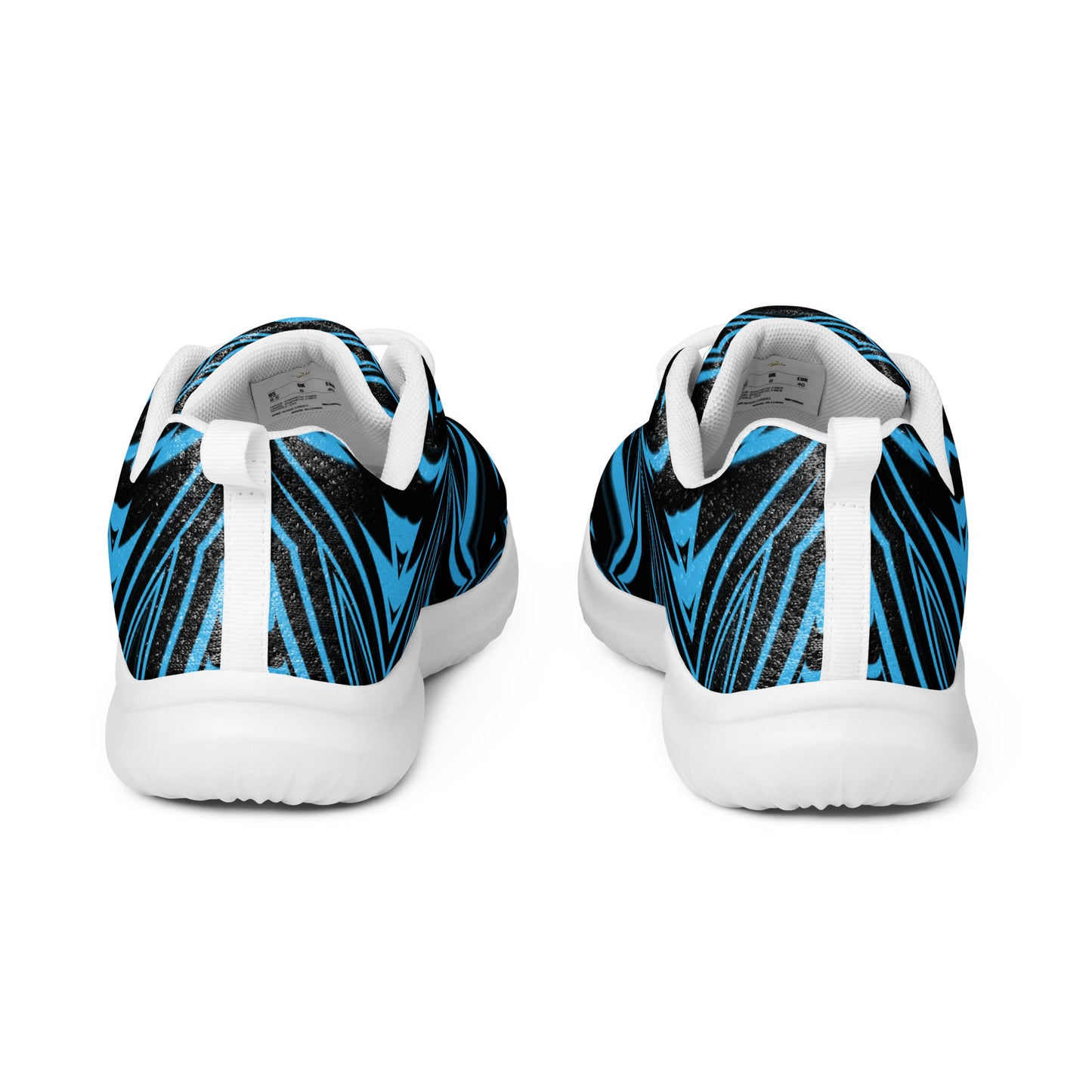 Women’s Athletic Shoes Abstract Geometric Blue