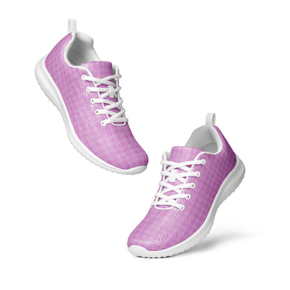 Women’s Athletic Shoes Pink Houndstooth-Gingham Mix