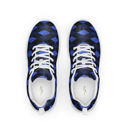 Women’s Athletic Shoes Blue Argyle