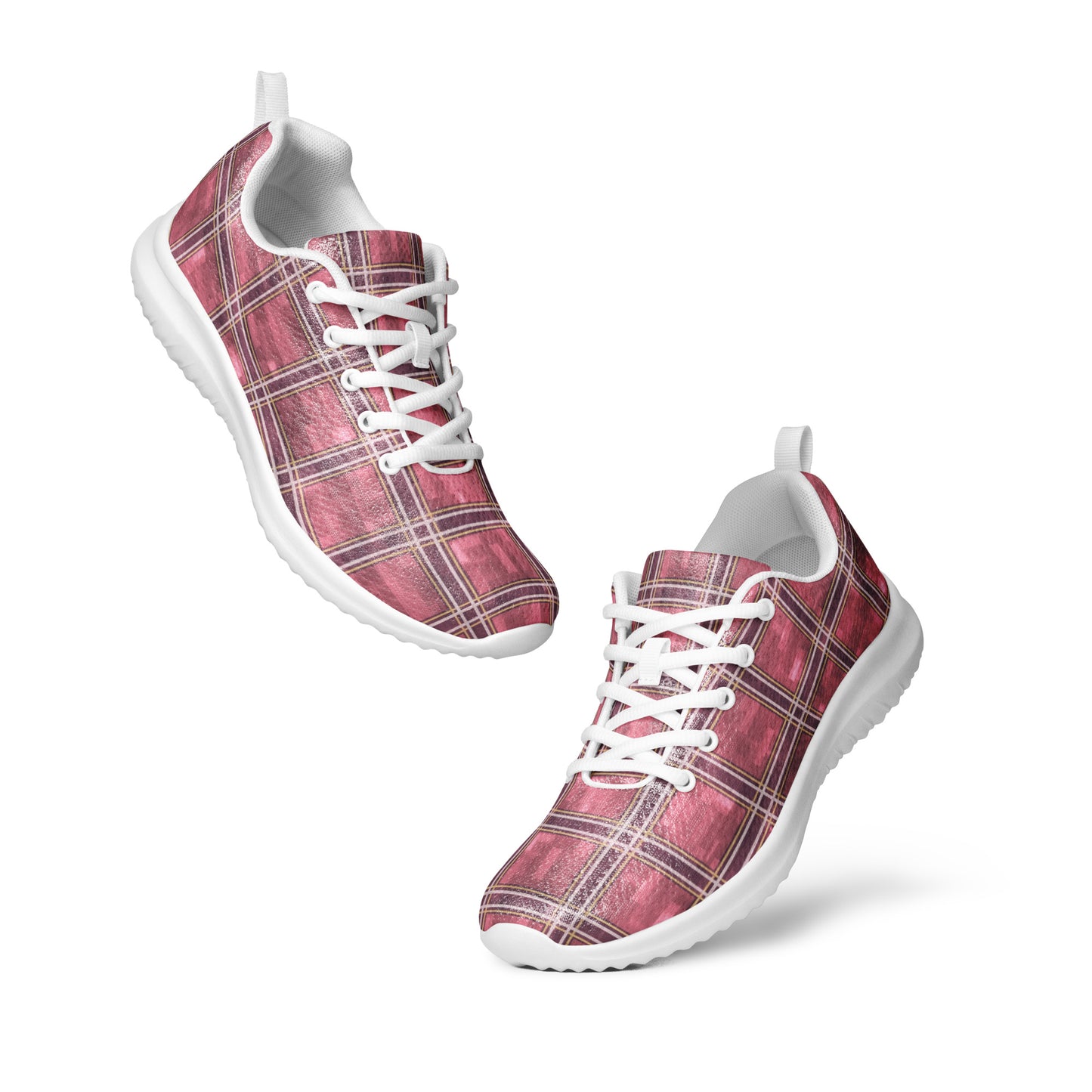 Women’s Athletic Shoes Sakura Pink Plaid