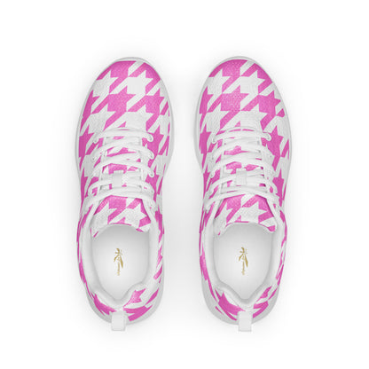 Women’s Athletic Shoes Pink Houndstooth