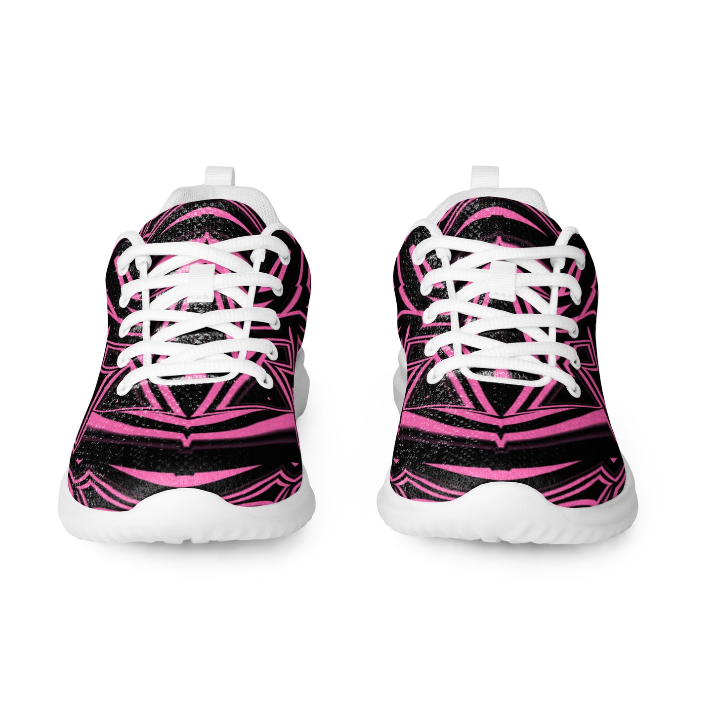 Women’s Athletic Shoes Abstract Geometric Hot Pink