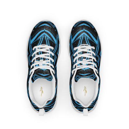 Women’s Athletic Shoes Abstract Geometric Blue