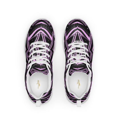 Women’s Athletic Shoes Abstract Geometric Pink