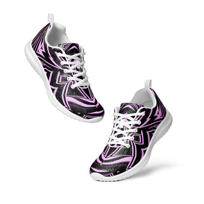 Women’s Athletic Shoes Abstract Geometric Pink