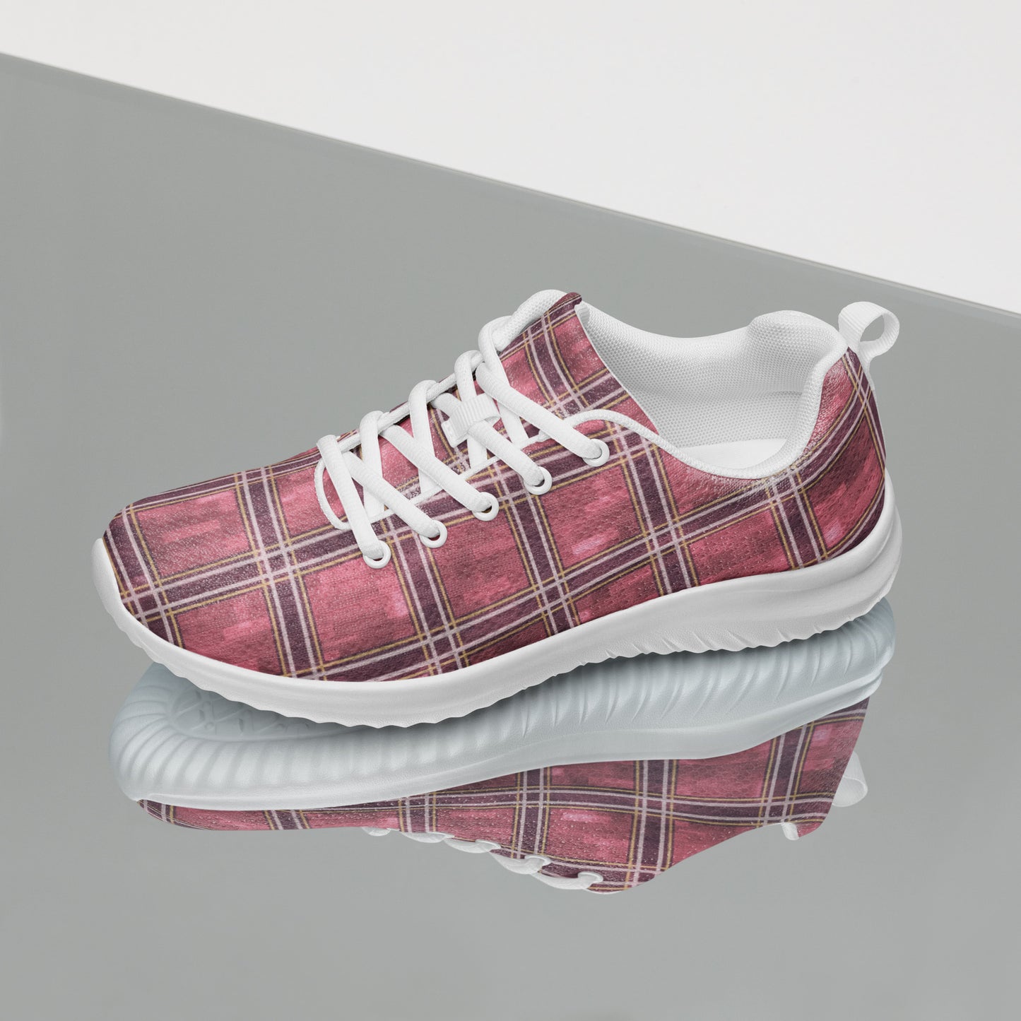 Women’s Athletic Shoes Sakura Pink Plaid