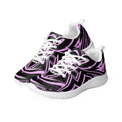 Women’s Athletic Shoes Abstract Geometric Pink