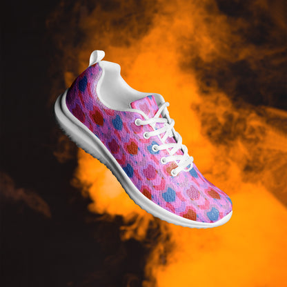 Women’s Athletic Shoes Heart Print