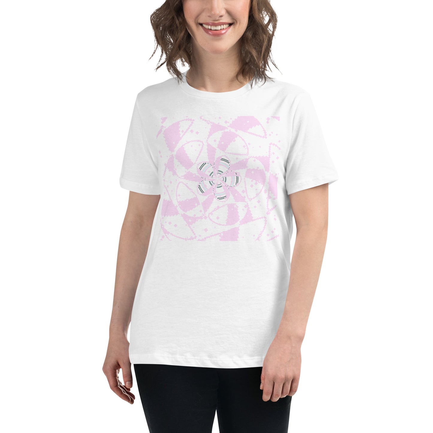 Women's Relaxed T-Shirt Floral Art