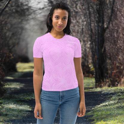 Women's T-Shirt Pink Tie-Dye