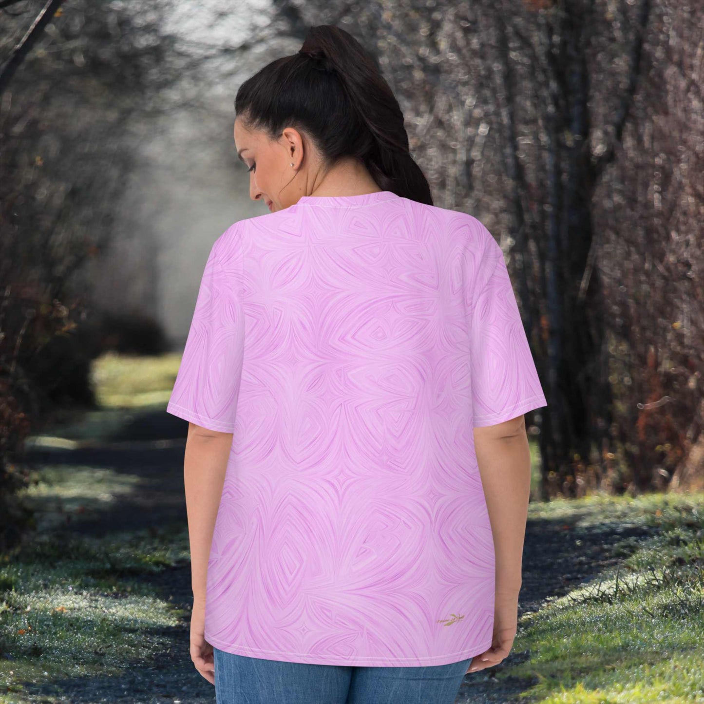 Women's T-Shirt Pink Tie-Dye