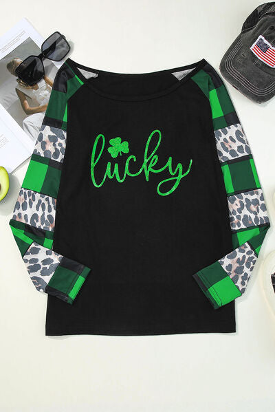 LUCKY Plaid Long Sleeve T-Shirt