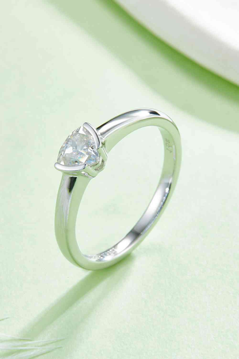 Moissanite 925 Sterling Silver Solitaire Ring