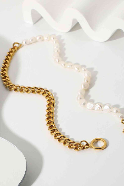 Dream Life Pearl Chunky Chain Necklace