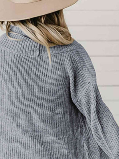 High-Low Open Front Cardigan with Pockets