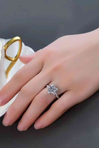 3 Carat Moissanite Twisted Ring