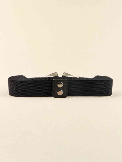 Double Buckle PU Leather Belt