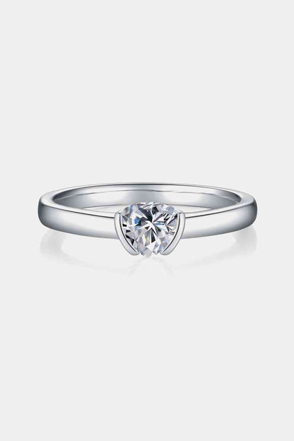 Moissanite 925 Sterling Silver Solitaire Ring