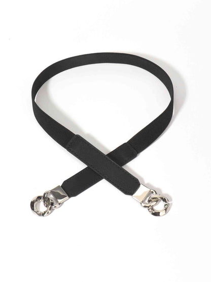 Zinc Alloy Buckle Elastic PU Belt