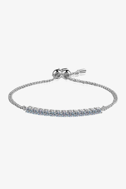 Adored Moissanite Sterling Silver Bracelet