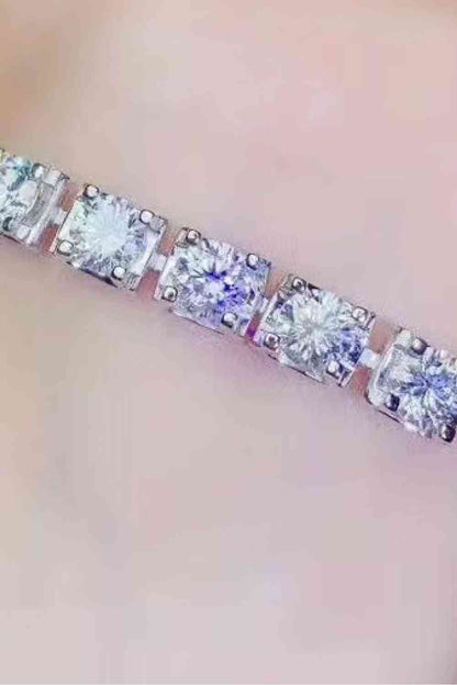 5 Carat Moissanite Lobster Clasp Bracelet