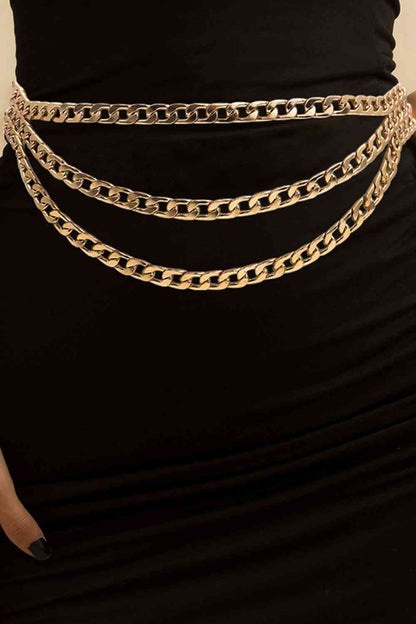 Metal Triple-Layered Chain Belt