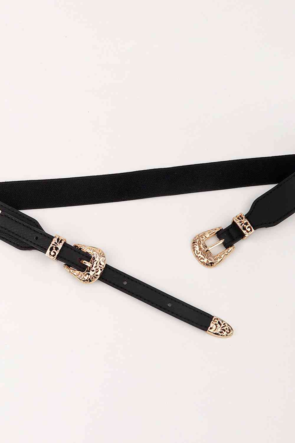 Double Buckle Elastic Belt