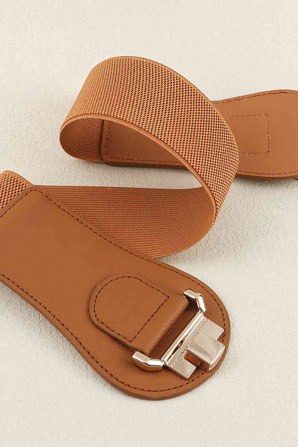 Alloy Buckle Elastic Belt