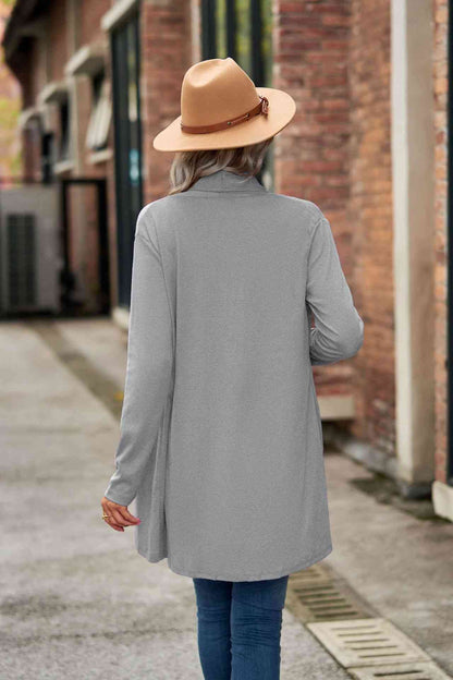 Open Front Long Sleeve Top