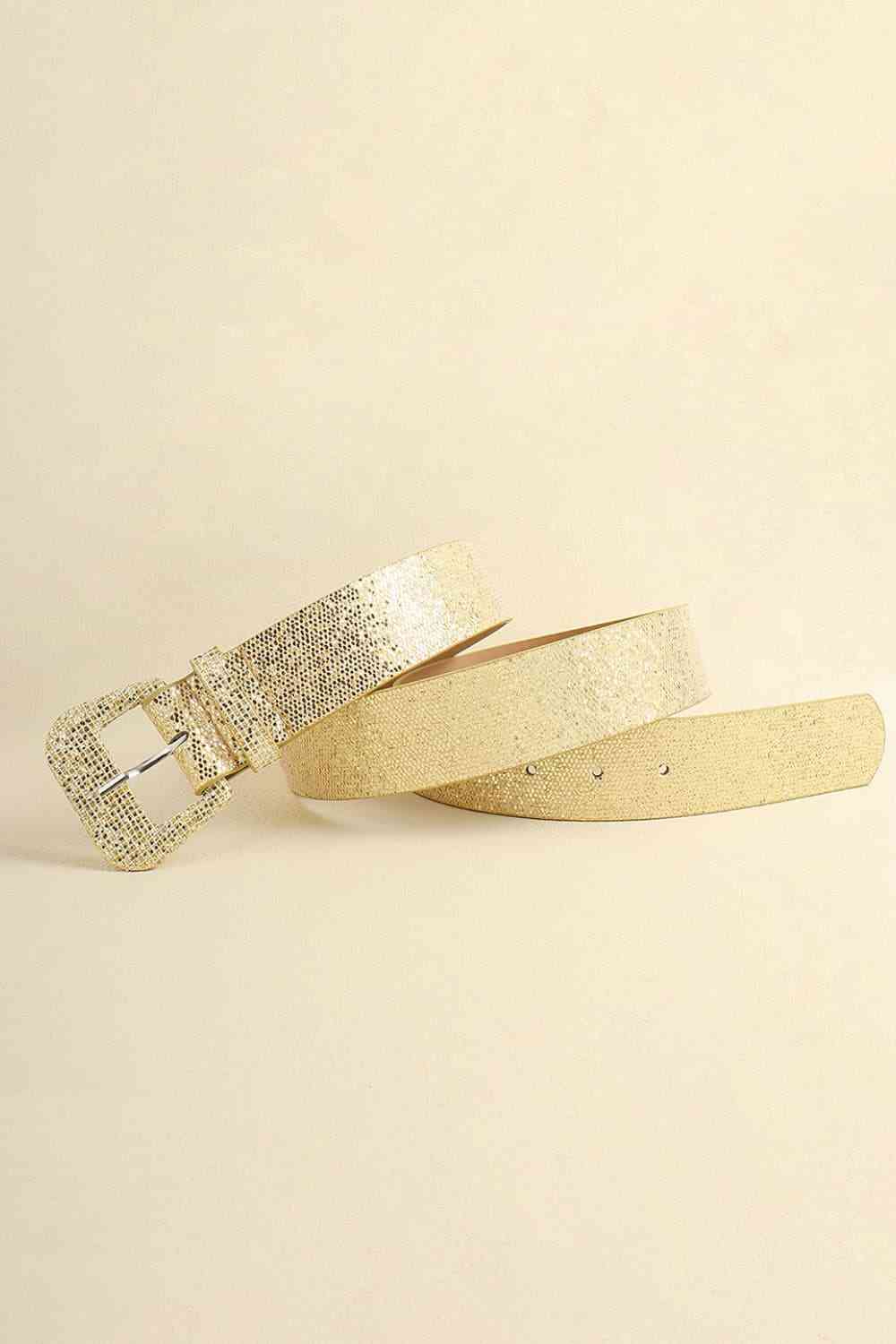 Glitter PU Leather Belt