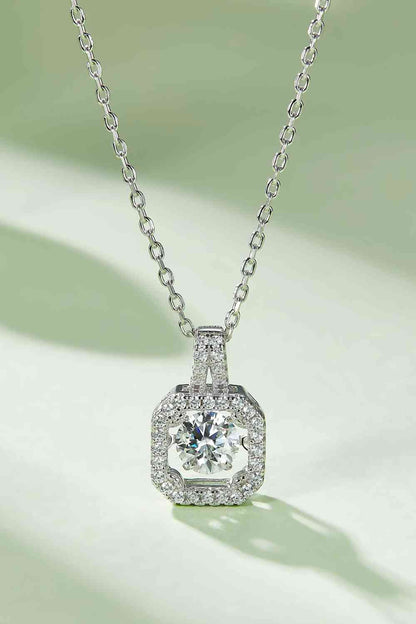 Adored Moissanite 925 Sterling Silver Necklace