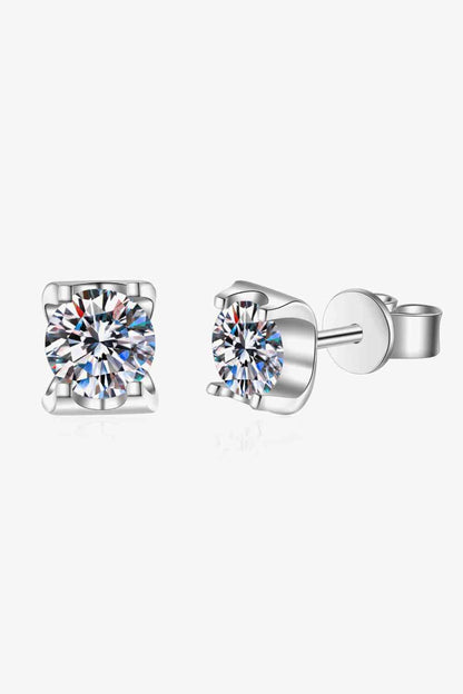 Weekend Meetup Moissanite Stud Earrings